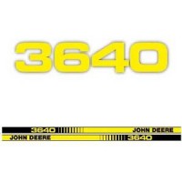 John Deere 3640 Bonnet Decal set