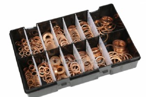 Diesel Injection (Copper) Washer Assortment Box (280 pcs)