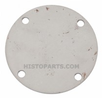 Starter drive cover block off plate.