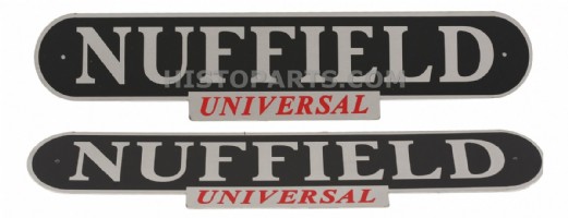 Aluminium Nuffield Universal badge set