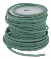 2.5 qmm. cloth covered, old style wire, Green