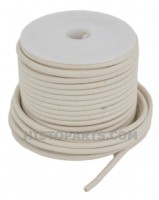 Cotton Braided Primary Wire, 3,3 mm2. White
