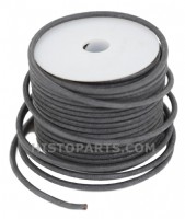 1.5 qmm. cloth covered, old style wire, Black