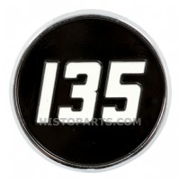 Massey Ferguson 135 painted metal bonnet badge 