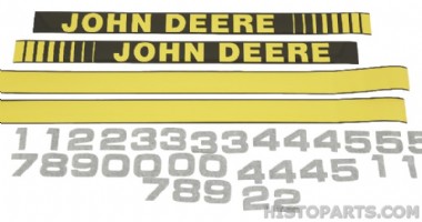 John Deere 50 series Bonnet Decal set
