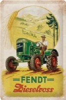 Tin Sign 20x30 cm Fendt - Dieselross