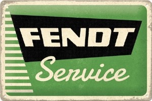 Tin Sign 20x30 cm Fendt - Service