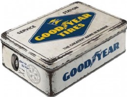 Tin Box Flat Goodyear Logo