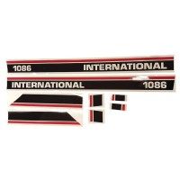 Motorkap stikkerset International 1086