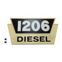 Bonnet side emblem "1206 Diesel"