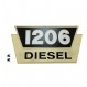 1206 Diesel embleem International