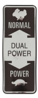 Dual Power shift position decal