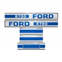 Motorkap stikkerset Ford 8700