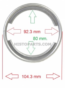 Oplaskraag 80 mm