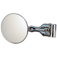 Side vieuw mirror with chrome clamp