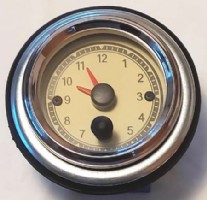 Clock, 12/24V fits dashboard