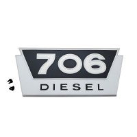 Bonnet side emblem "706 Diesel"