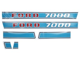 Motorkap stikkerset Ford 7000