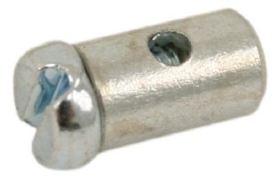 Stop or choke cable end