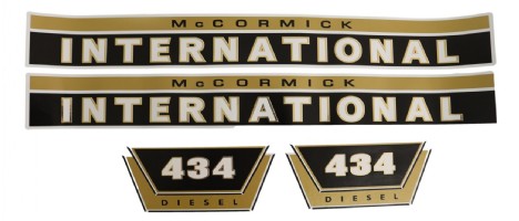 International 434 motorkap stikkerset