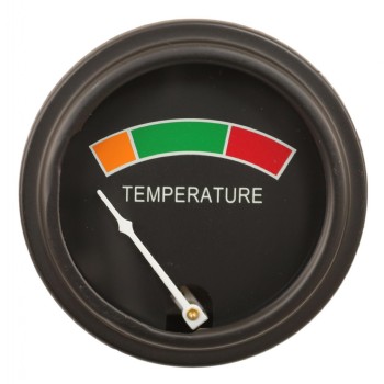 Universele mechanische temperatuurmeter  kleuren. zwarte rand