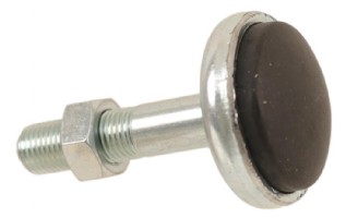 Accelerator foottrest post with nut. A-Ford