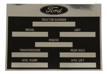 H9726 Ford Type aanduiding stikker