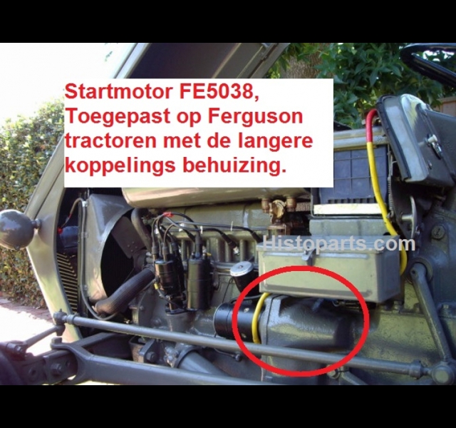 Startmotor 12V TED TEA Histoparts