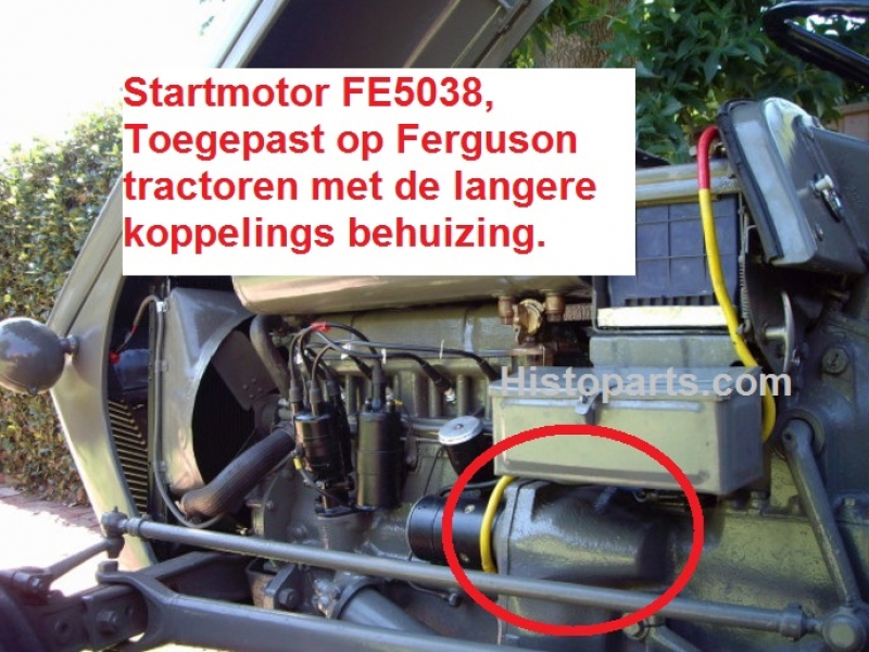 Startmotor 12V TED TEA Histoparts