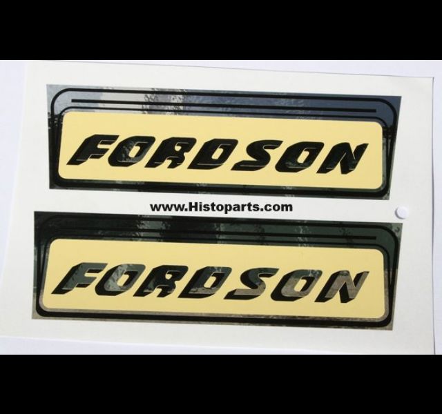 Fordson bonnet decal set