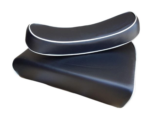 Seat cushion set, Black with White for David Brown & Allis Chalmers ED40 Histoparts