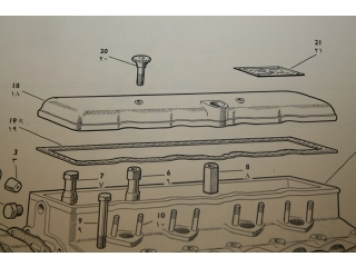 valve cover gasket David Brown Cropmaster up to 880/4 Histoparts