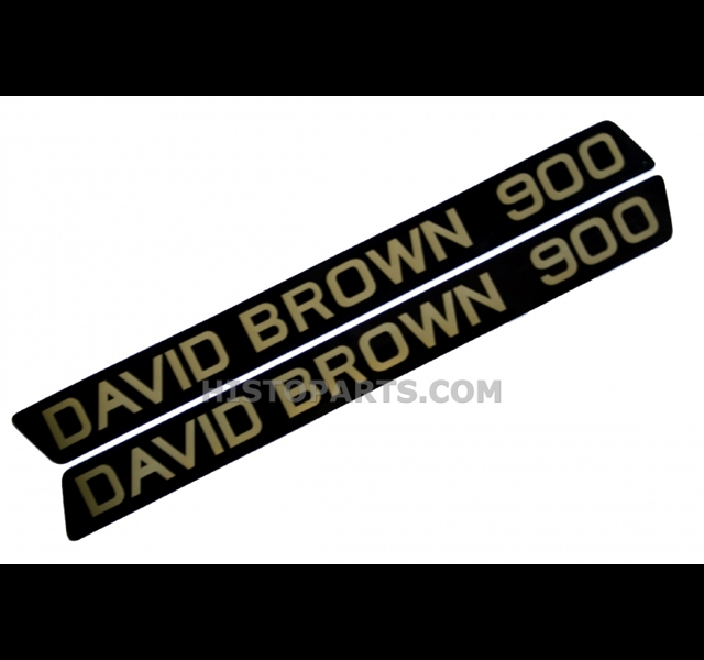 Decalset Bonnet, David Brown 900, (black & gold)