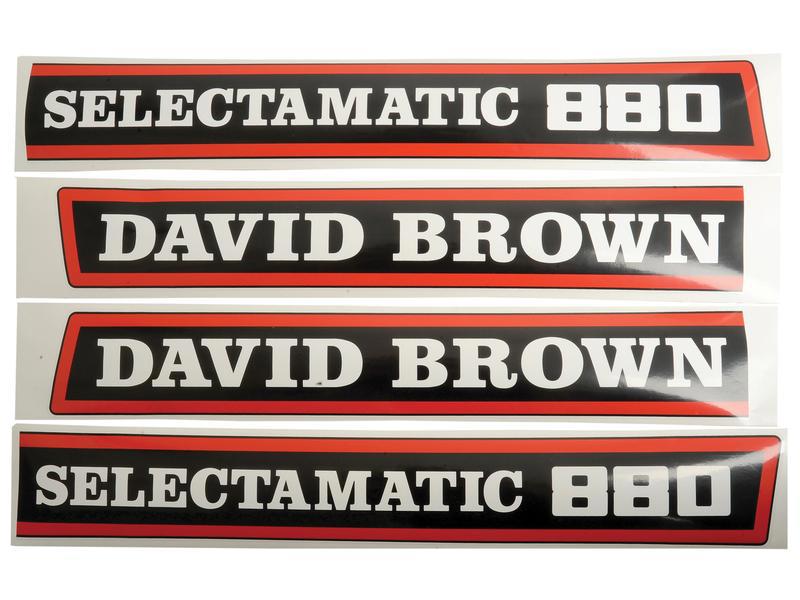 Decalset Bonnet, David Brown 880 Selectamatic