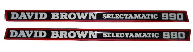 Decalset Bonnet, David Brown 990 Selectamatic