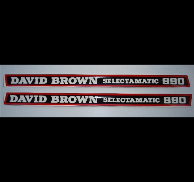 Decalset Bonnet, David Brown 990 Selectamatic