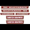 Decalset Bonnet, David Brown 780 Selectamatic