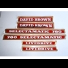 Decalset Bonnet, David Brown 780 Selectamatic Histoparts