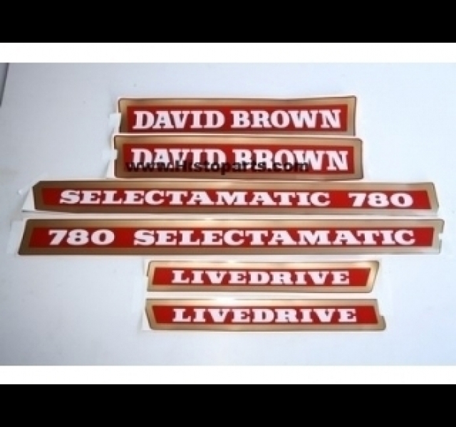 Decalset Bonnet, David Brown 780 Selectamatic Histoparts