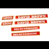Decalset Bonnet, David Brown 1200 Selectamatic