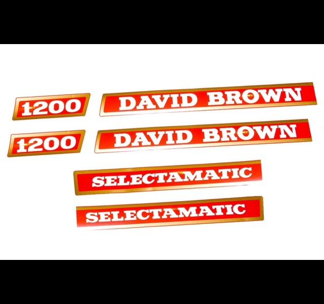 Decalset Bonnet, David Brown 1200 Selectamatic