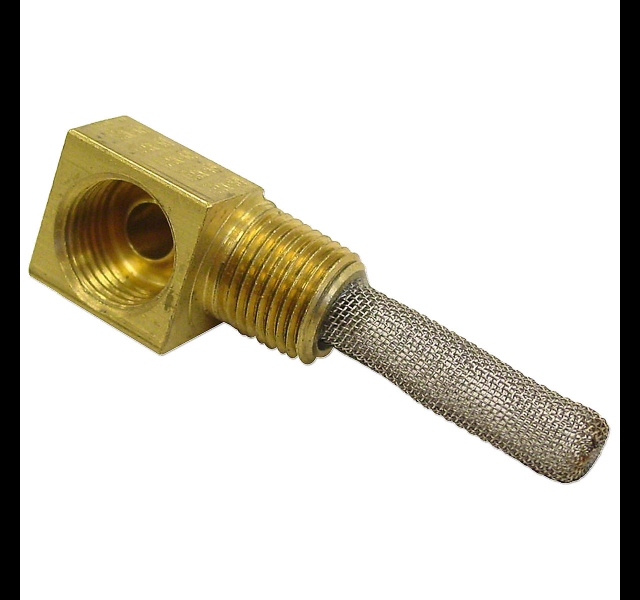 Carburator elbow and strainer