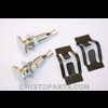 Chrome knob & clip kit, Ford grille.