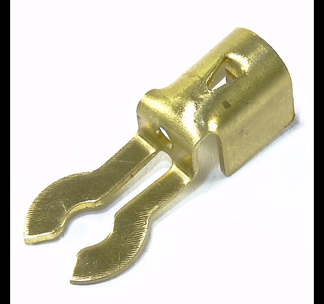Messing bougiekabel aansluiting, Vork