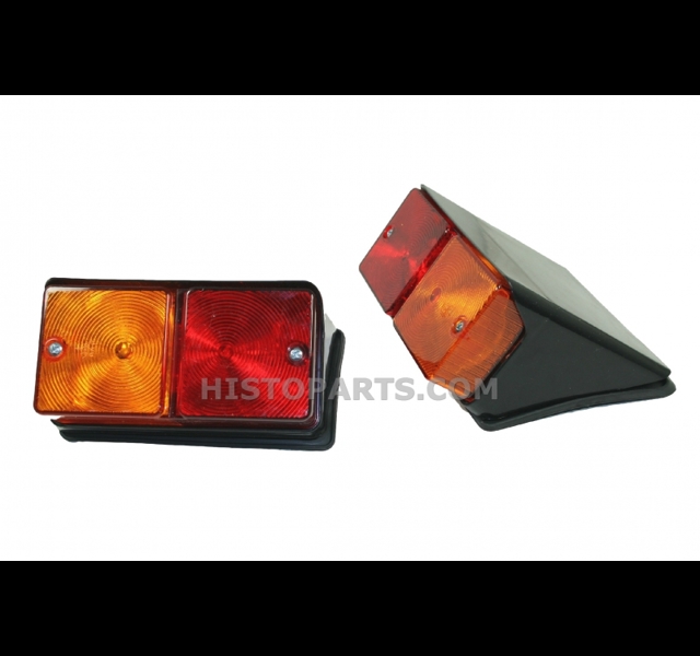 Set rear lights for mounting on square top fenders, Ford 2000 to 7000