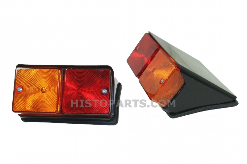 Set rear lights for mounting on square top fenders, Ford 2000 to 7000