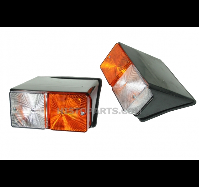 Set side lights for mounting on square fenders, Ford 2000 to 7000