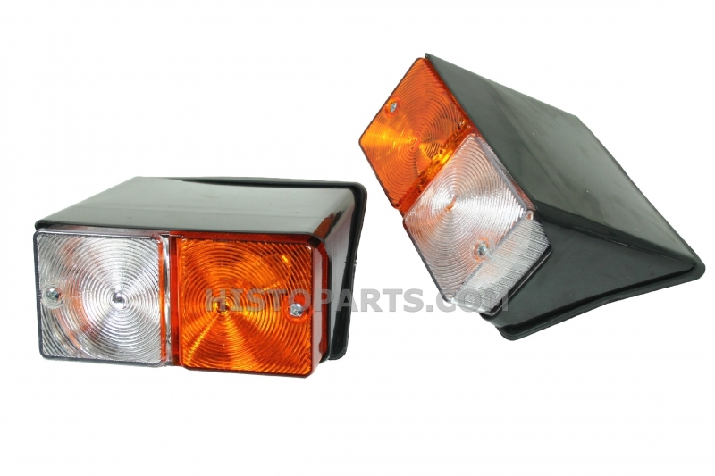 Set side lights for mounting on square fenders, Ford 2000 to 7000