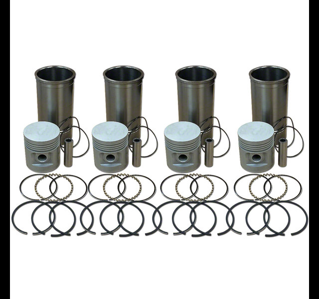 Piston, ring and liner set, Allis Chalmers WC, WD, WF