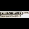 Decal set Allis Chalmers ED-40